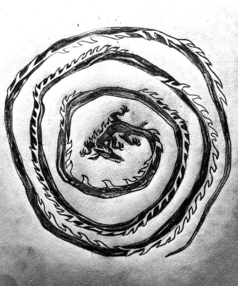 Dragon with a really long tale